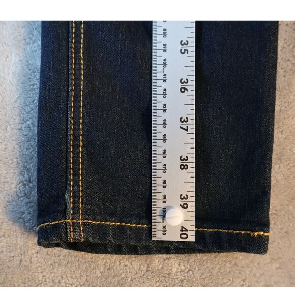 Coogi Jeans Womens 14W Indigo Blue Embroidered Pocket Stretch Denim New Tags - Picture 7 of 12